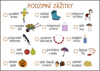 podzimní aktivity